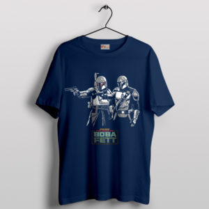 Tribute Boba Fett Din Djarin Pulp Fiction Navy T-Shirt