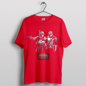 Tribute Boba Fett Din Djarin Pulp Fiction Red T-Shirt