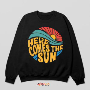 Tribute Vintage Here Comes the Sun Black Sweatshirt