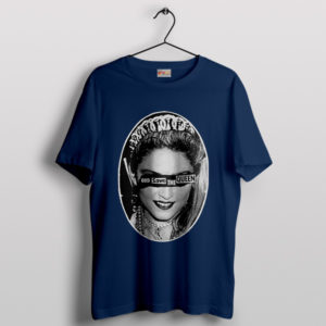 Tribute to Pop Icon Queen Madonna Navy T-Shirt