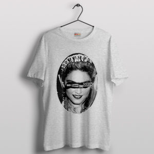 Tribute to Pop Icon Queen Madonna Sport Grey T-Shirt