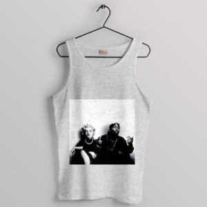 Tupac Shakur Meets Marilyn Monroe Sport Grey Tank Top