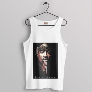 Tupac Shakur Spiritual Connection White Tank Top