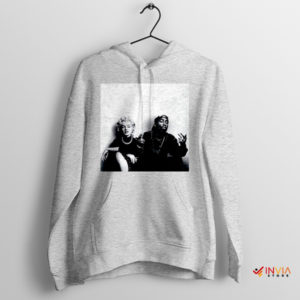 Tupac and Marilyn Monroe Mashup Sport Grey Hoodie