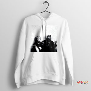 Tupac and Marilyn Monroe Mashup White Hoodie