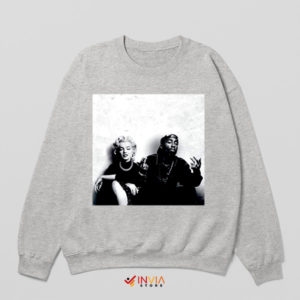 Tupac and Marilyn Monroe Timeless Sport Grey Sweatshirt