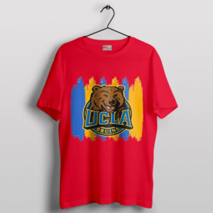 UCLA Bruins Football Colors Art Red T-Shirt