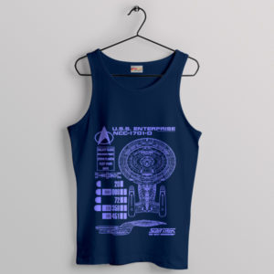 USS Enterprise Odyssey Ship Schematics Navy Tank Top