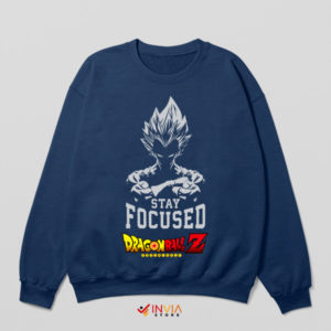 Vegeta Focused Warrior Spirit Navy Sweatshirt