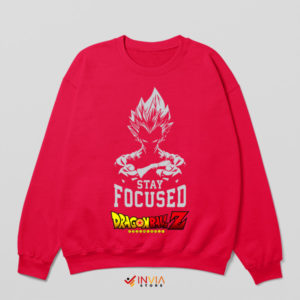 Vegeta Focused Warrior Spirit Red Sweatshirt