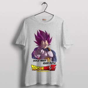 Vegeta's Evolution Ultra Ego Path Sport Grey T-Shirt