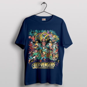 Vengers 90s Cartoon Characters Assemble Navy T-Shirt