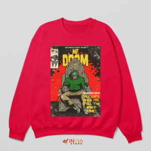 Vintage All Caps Songs Madvillain Red Sweatshirt