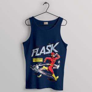 Vintage Comic The Flash Marathon Navy Tank Top