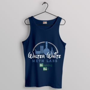 Walter Disney Castle Meth Lab Navy Tank Top