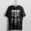 Wanted Bellatrix Lestrange Dark Wizard T-Shirt