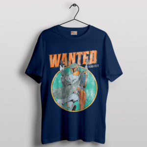 Wanted Star Wars Boba Fett Series Navy T-Shirt