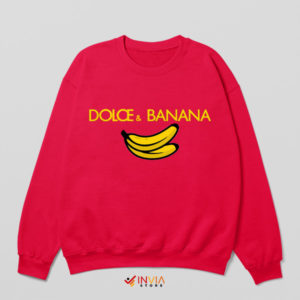 Wear the Fun Dolce and Banana Red Sweatshirt