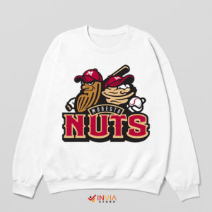 Wear the Modesto Nuts Symbol White Sweatshirt