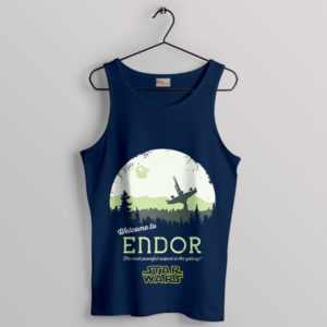 Welcome to Endor Star Wars Merch Navy Tank Top