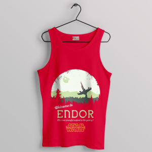 Welcome to Endor Star Wars Merch Red Tank Top