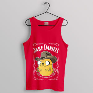 Whiskey Adventure Time Jack The Dog Red Tank Top