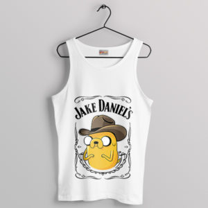 Whiskey Adventure Time Jack The Dog White Tank Top