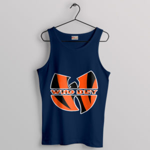 Who Dey Cincinnati Wu Tang Clan Navy Tank Top