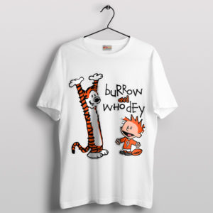 Who Dey for Calvin and Hobbes White T-Shirt