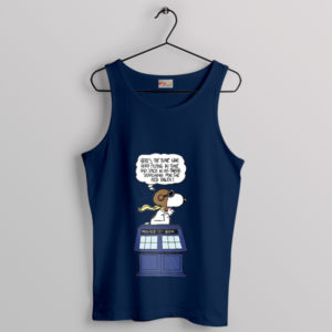 Whovian World Snoopy Doctor Navy Tank Top