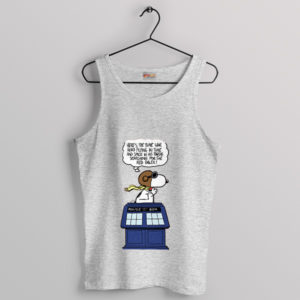 Whovian World Snoopy Doctor Sport Grey Tank Top