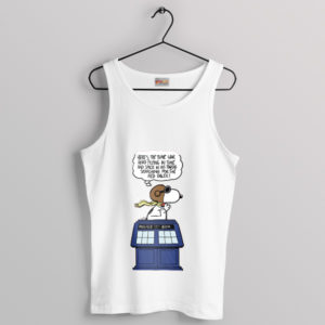 Whovian World Snoopy Doctor White Tank Top