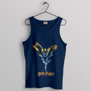 Wizard Dragon Flame Harry Potter Navy Tank Top