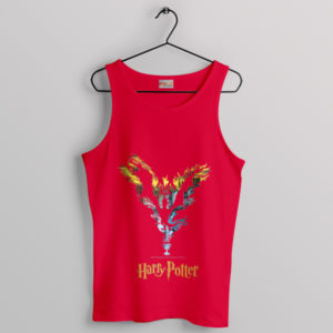 Wizard Dragon Flame Harry Potter Red Tank Top