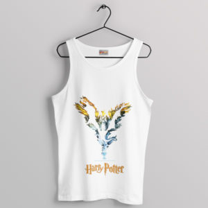 Wizard Dragon Flame Harry Potter White Tank Top