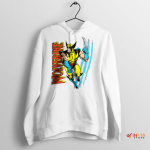 Wolverine's Return Classic Comic Book White Hoodie