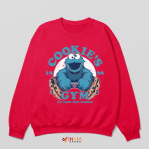 Workout with Cookie Monster Red Sweatshirt