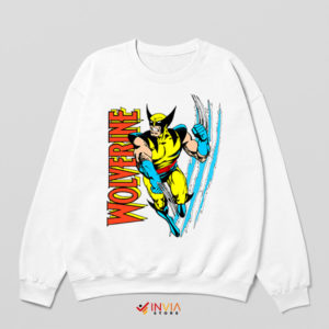 X-Men Classic Wolverine Comic Book White Sweatshirt