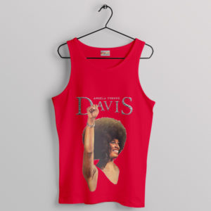 Young Angela Yvonne Davis Red Tank Top