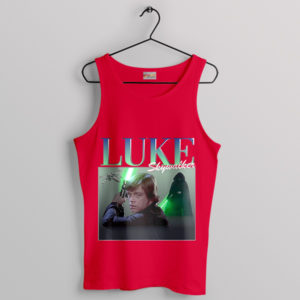 Young Luke Skywalker Vintage Merch Red Tank Top