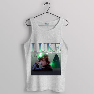 Young Luke Skywalker Vintage Merch Sport Grey Tank Top