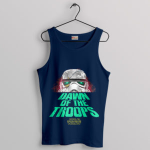 Zombie Trooper Dawn of the Dead Navy Tank Top