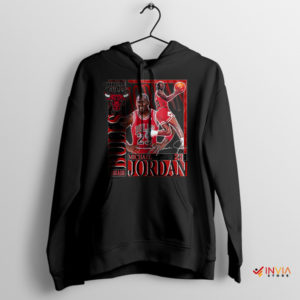 23rd Heaven Michael Jordan's Basketball Black Hoodie