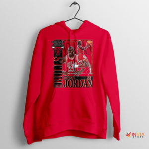 23rd Heaven Michael Jordan's Basketball Red Hoodie