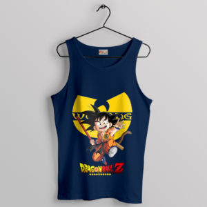 36 Chambers of Saiyan Power Wu-Tang Navy Tank Top