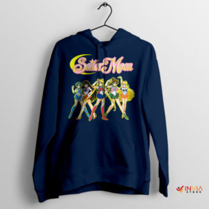 90s Moon Magic Vintage Sailor Moon Navy Hoodie