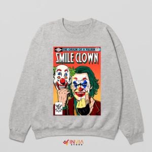 A Dark Smile with Joker Comic Sport Grey Sweatshirt