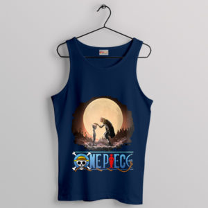 A Hat of Dreams Shanks and Luffy Navy Tank Top