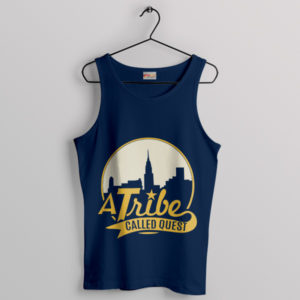 A Quest for Timeless Hip-Hop Tribute Navy Tank Top