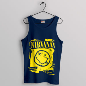 A Smell of Grunge History Nirvana Navy Tank Top